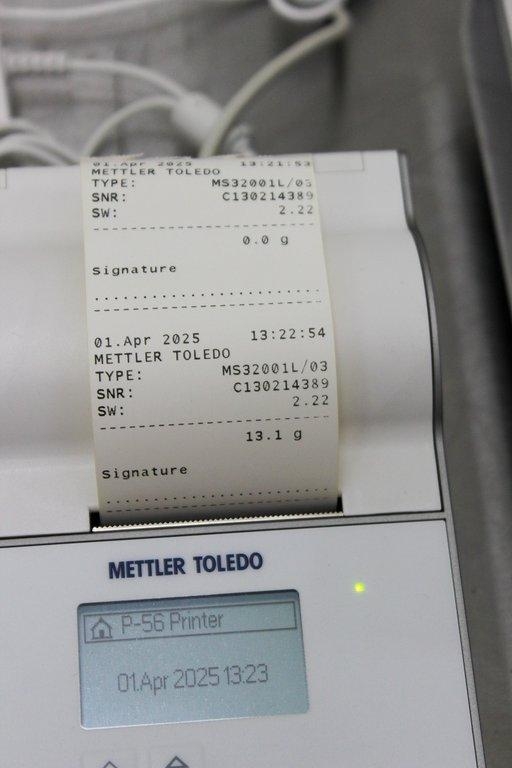 Mettler-Toledo MS32001L Scale Balance Precision 32.2kg 0.1g Readability