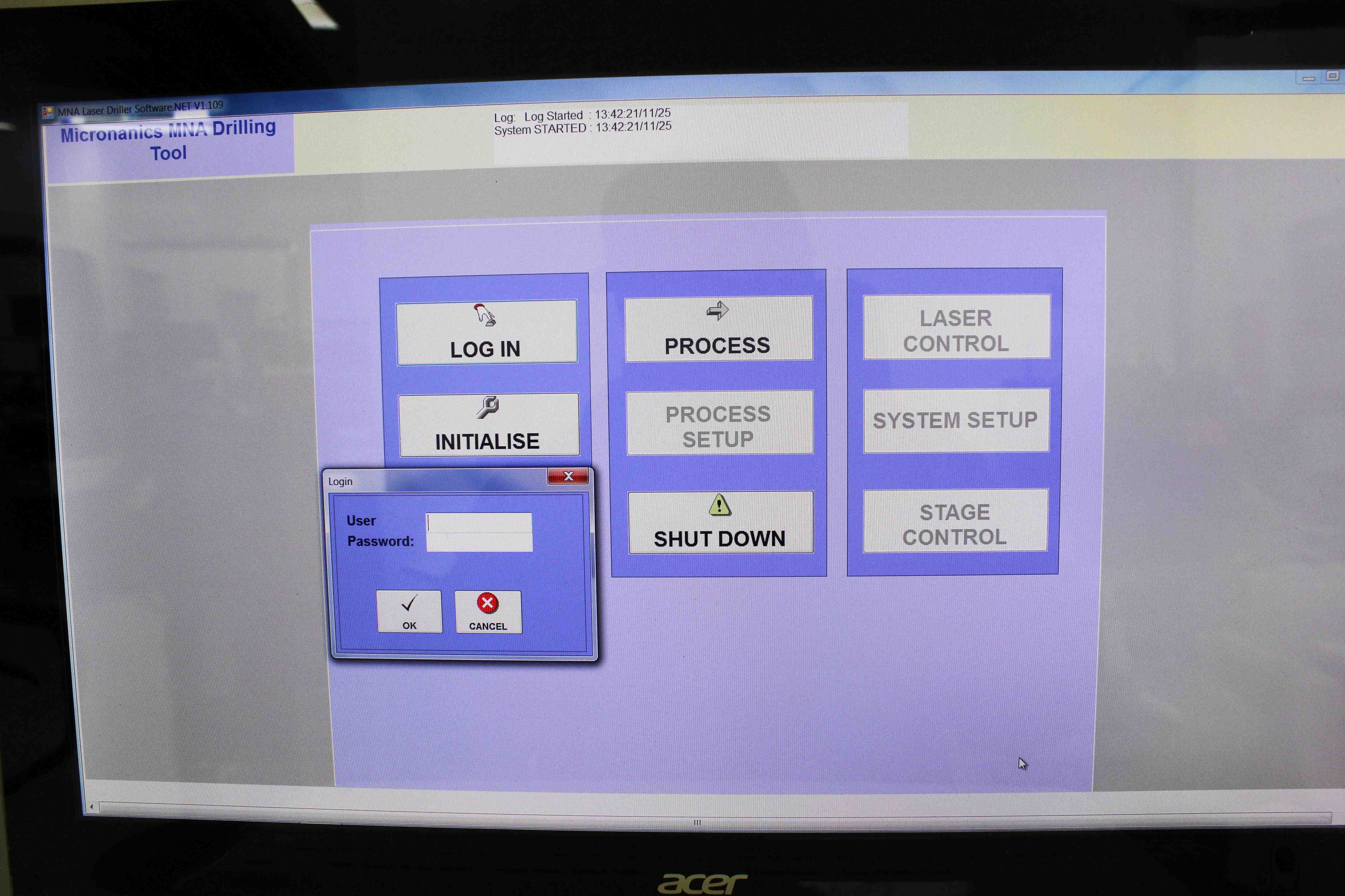 Coherent COMPex Pro 110 F Excimer UV Laser System Installed Micronanics Enclosure