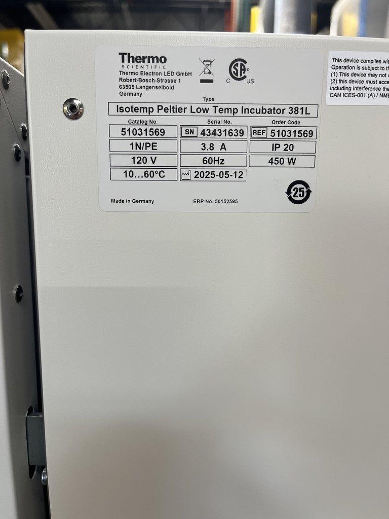 Thermo 51031569 Low Temp Incubator - High Precision & Energy Efficient
