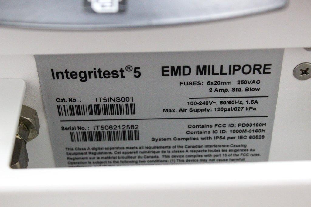 Millipore Integritest 5 IT5INS001 Integrity Testing Equipment Tests Filters