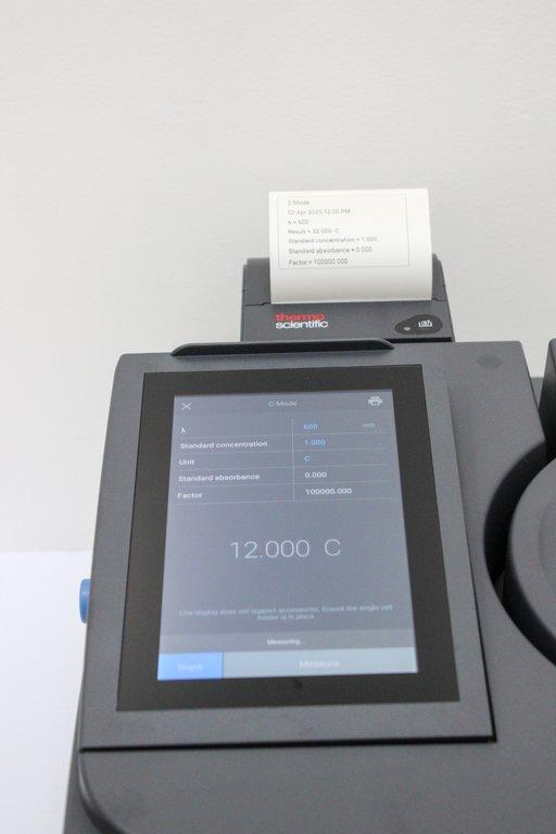 Thermo Genesys 150 UV-Vis Spectrophotometer 7in Touchscreen Wi-Fi Capable