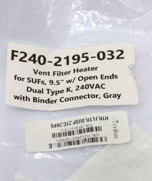 MKS Vent filter heaters F240-2195-032 Set of 4 for Bioreactors 240V