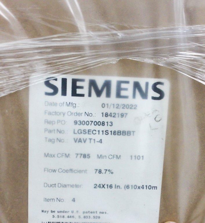 Siemens LGSEC11S18BBBT Air Terminal Supply Unit Room Environment Control