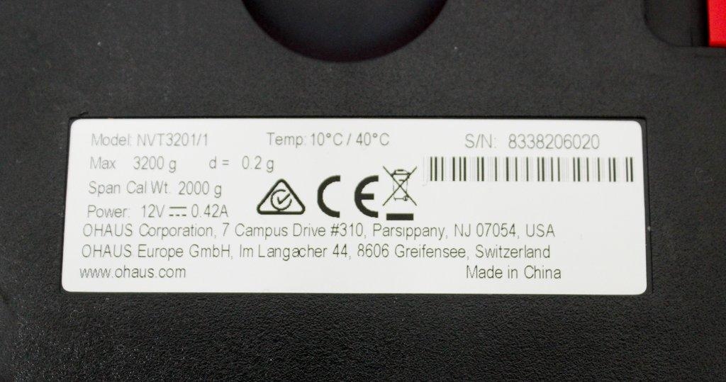 Ohaus NVT3201/1 Navigator Scale Balance 3200G Capacity Lab Equipment