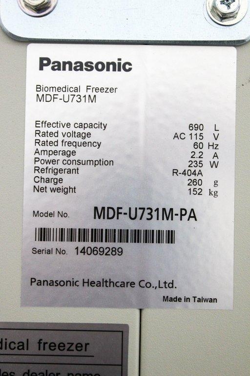 Panasonic MDF-U731M Biomedical Freezer -30C Cold Storage Laboratory