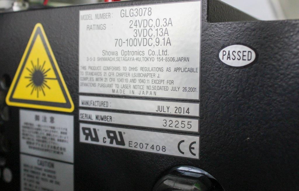 SOC Showa Optronics GLG3078 Laser DNA Sequencer Unit, Preowned