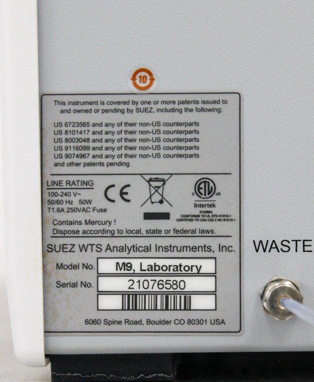 Sievers M9 TOC Analyzer Water Measurement System 1C-95C 100-240V Autosampler