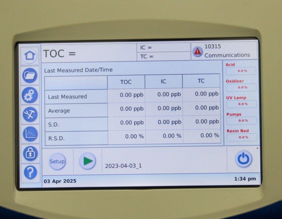 Sievers M9 TOC Analyzer Water Measurement System 1C-95C 100-240V Autosampler