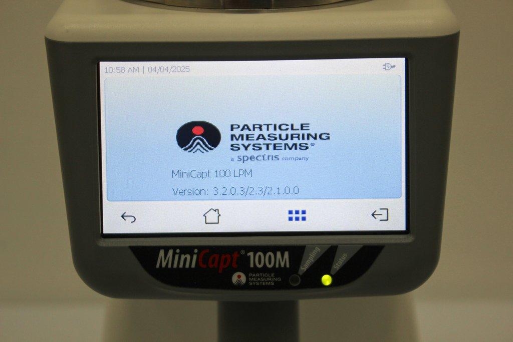 Particle Measuring Systems MiniCapt100 LPM Meter Air Flow Microbial Sampler 120V