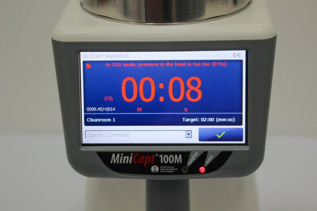 Particle MiniCapt 100 LPM Sampler Bioreactor Includes Power Cord Excellent