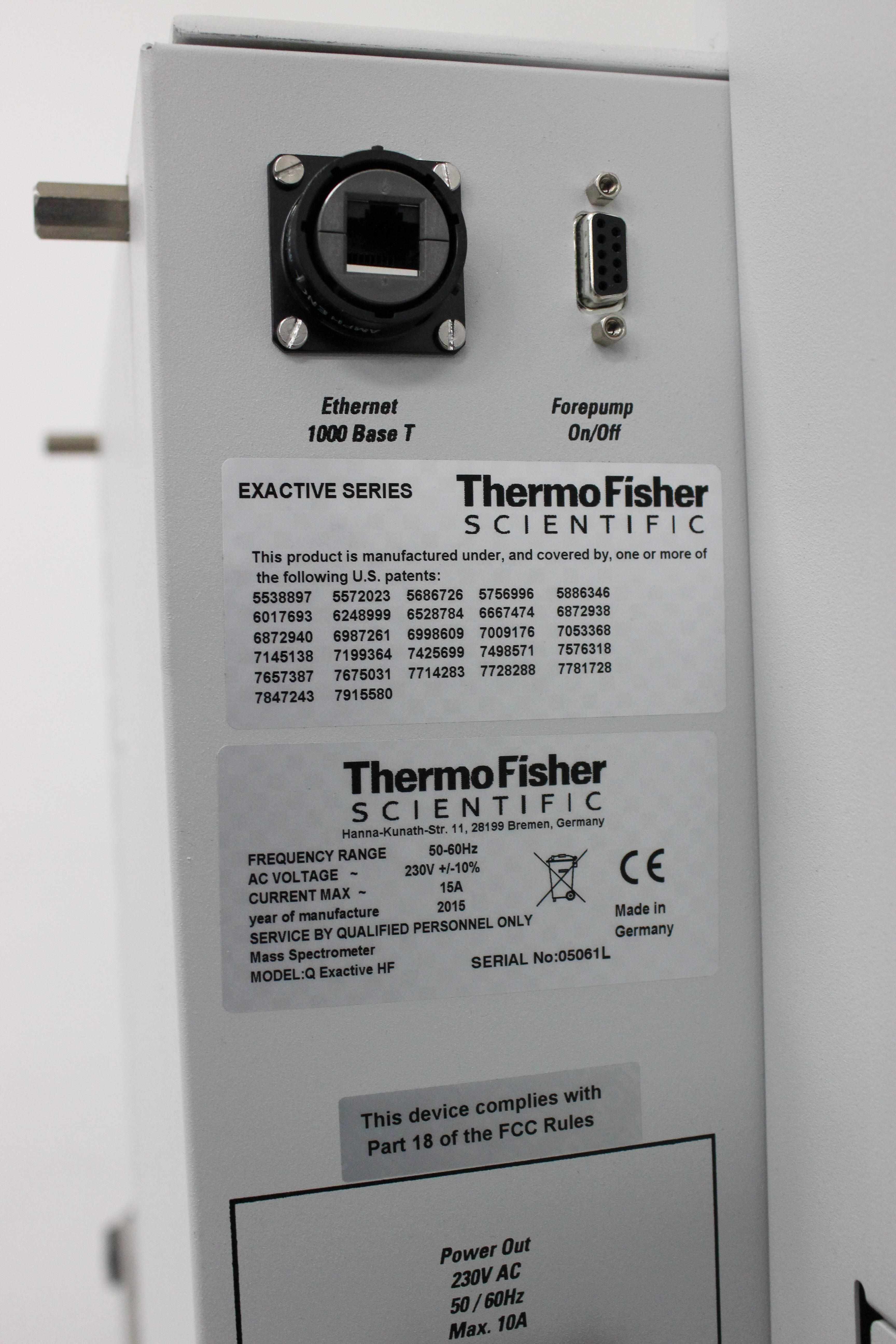 Thermo Q Exactive HF LC-MS/MS System 240000 Resolving Power 18Hz Scan