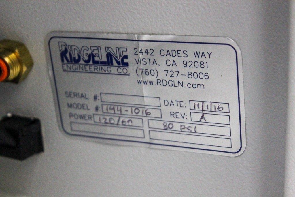 Ridgeline 144-1016 Automated Foil Cutter Machine Custom Factory Use