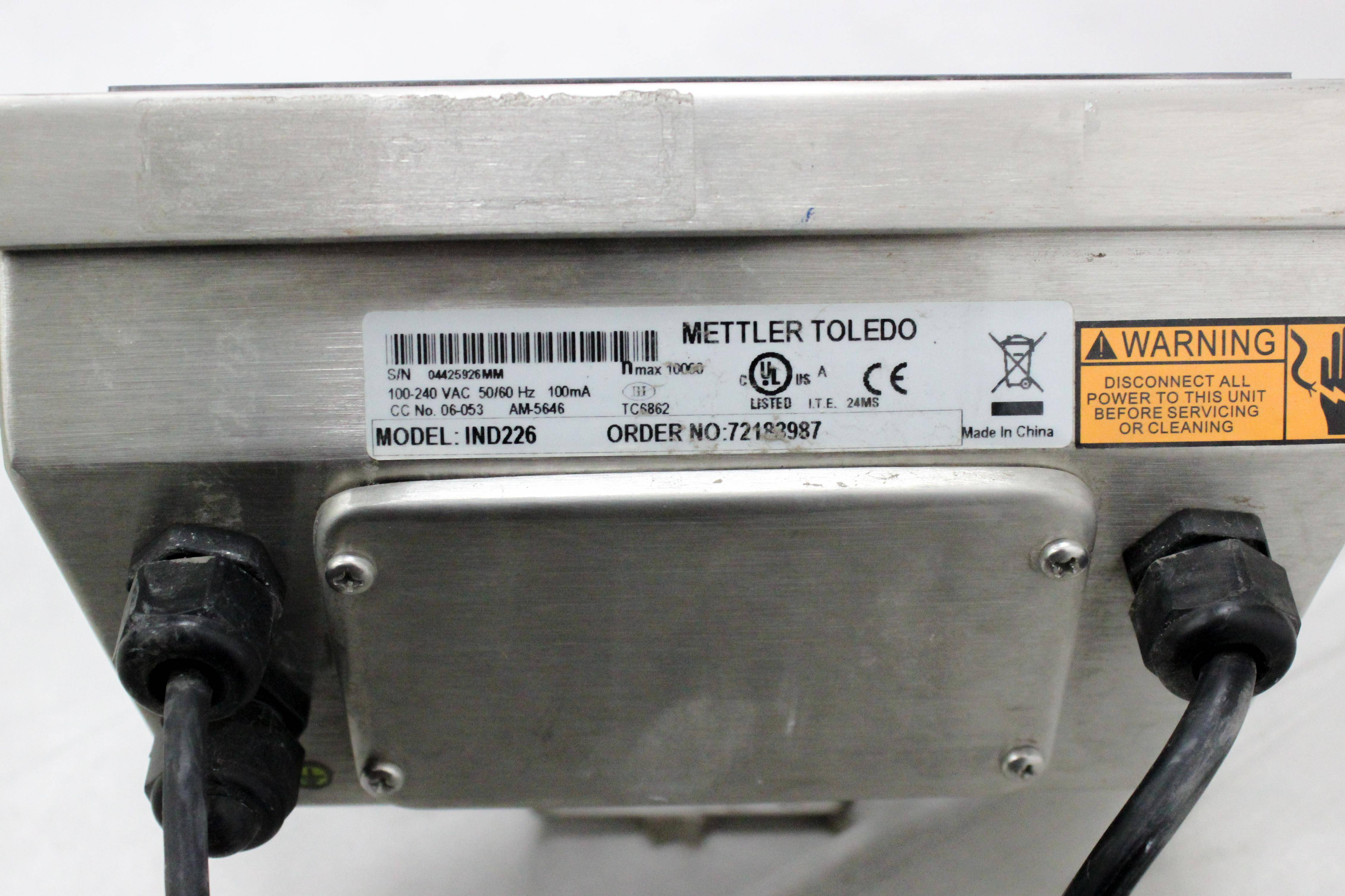 Mettler Toledo IND226 with Deckmate Floor Scale Industrial Weighing Terminal System