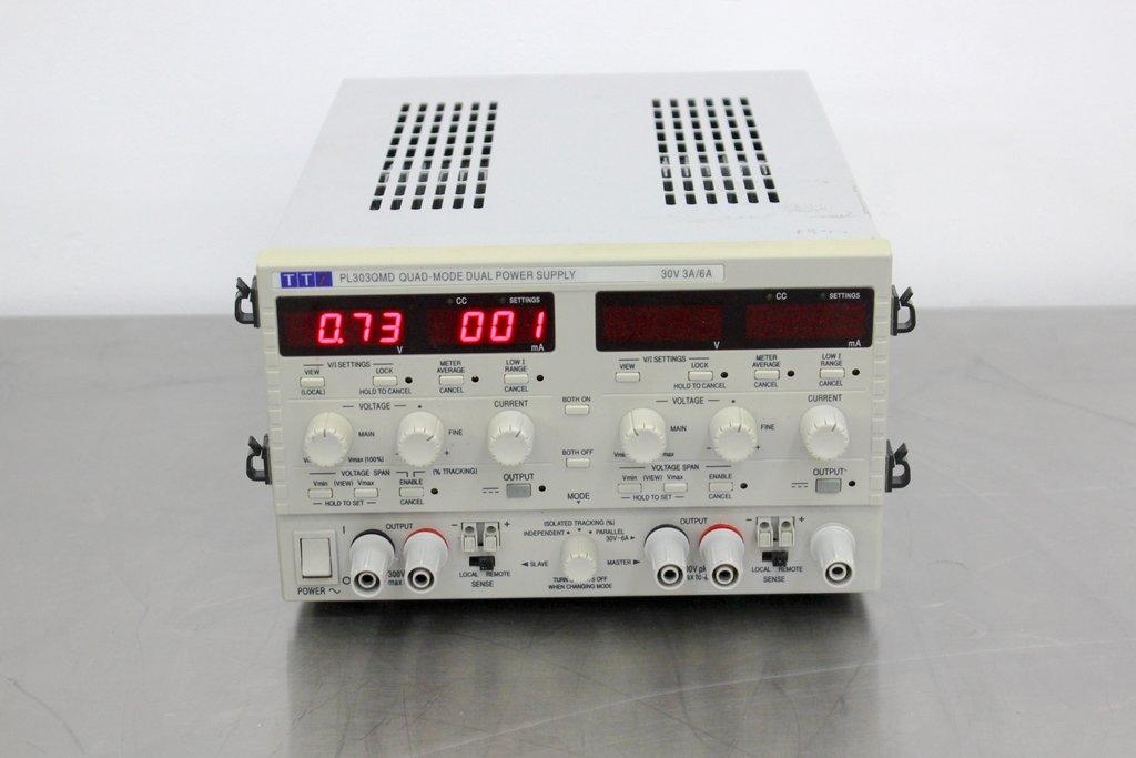 TTi PL303QMD Dual Power Supply Testing Equipment 30V 3A/6A Powers On