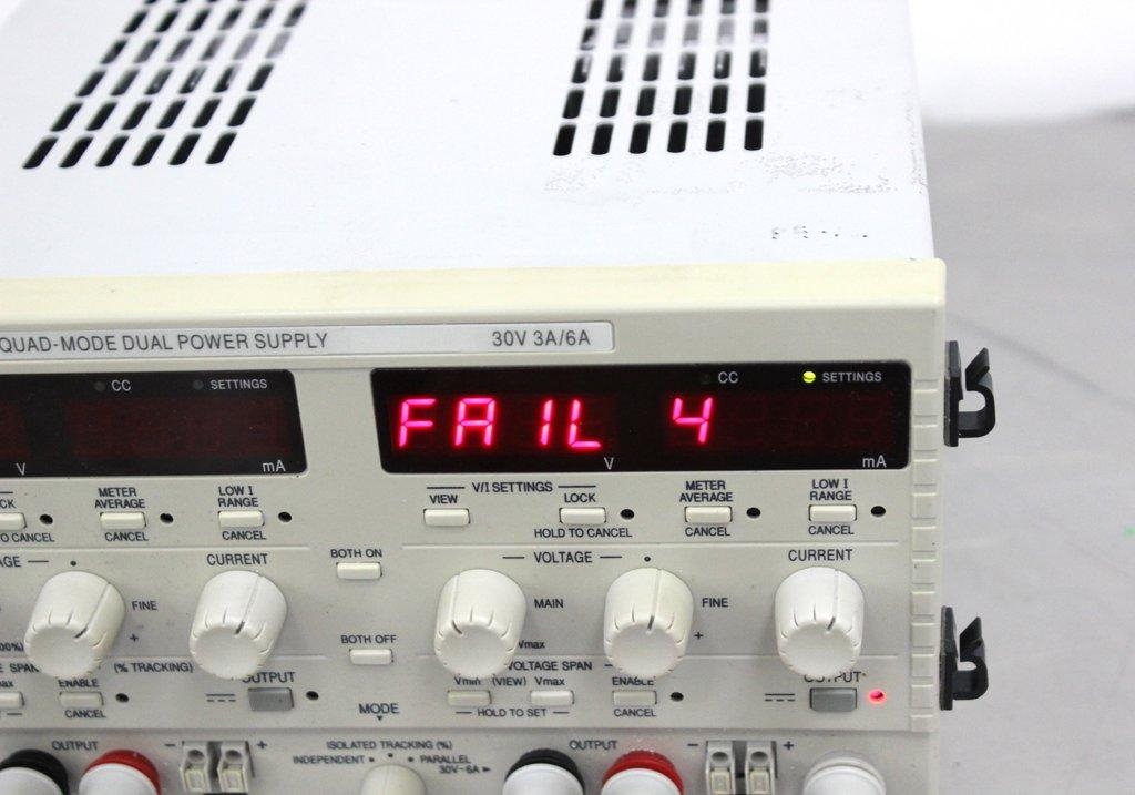 TTi PL303QMD Dual Power Supply Testing Equipment 30V 3A/6A Powers On