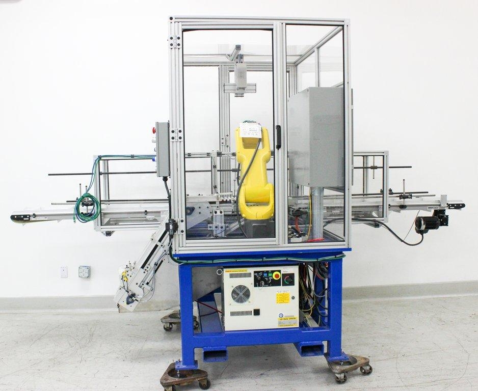 IDI Interactive Pick Place Robot Cell FANUC R-30iB 7kg 6 Axes Industrial