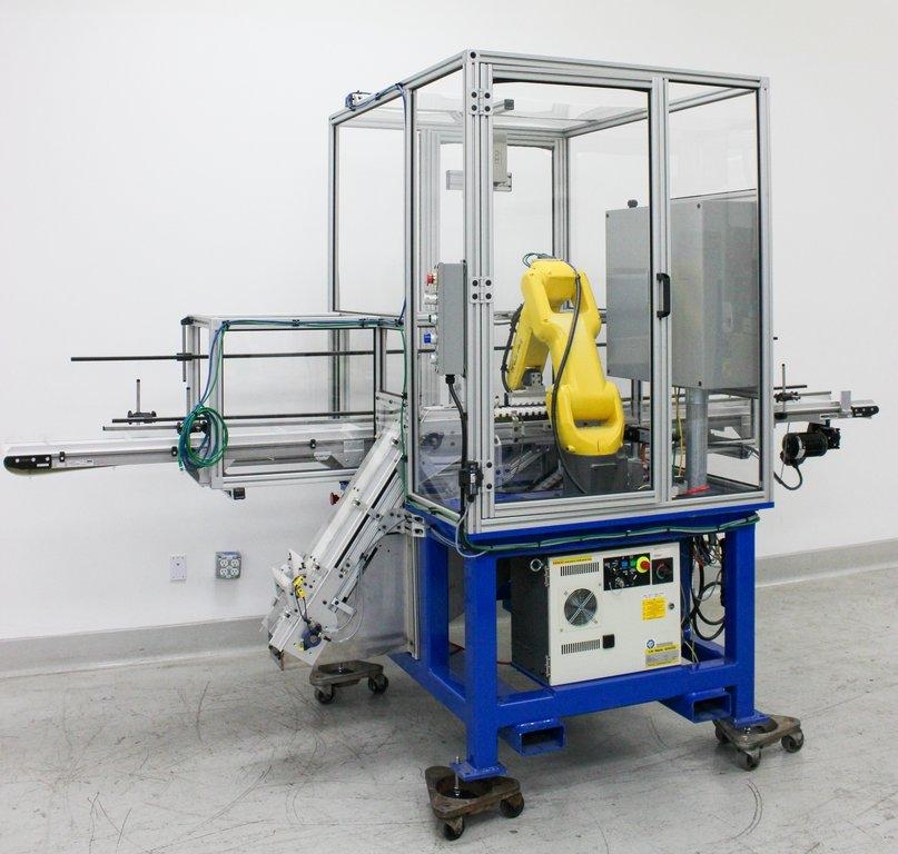 IDI Interactive Pick Place Robot Cell FANUC R-30iB 7kg 6 Axes Industrial