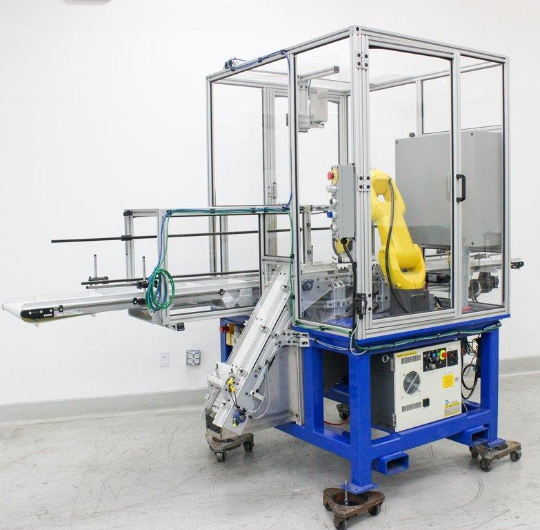 IDI Interactive Pick Place Robot Cell FANUC R-30iB 7kg 6 Axes Industrial