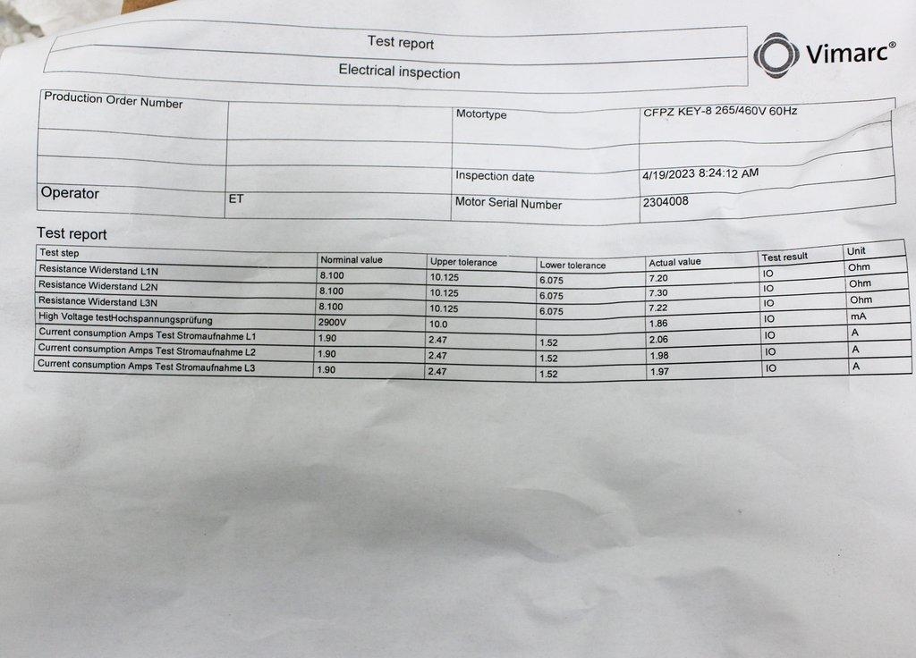 KEY CFP Z Key-8 Vibrator Motor 750/900 RPM Industrial Equipment