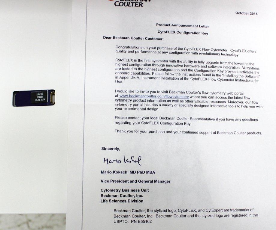 Beckman Coulter CytoFLEX S Flow Cytometer Advanced Research System