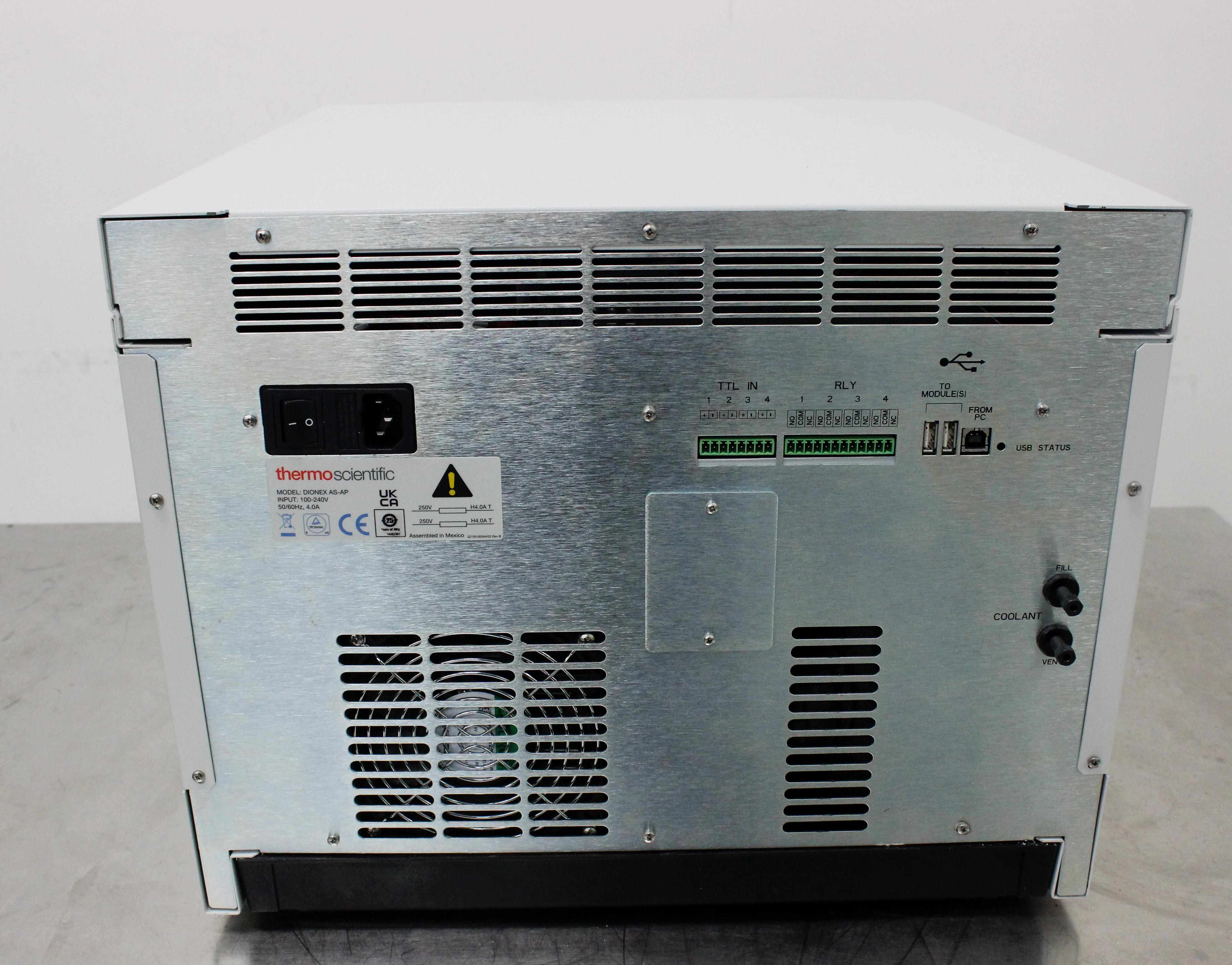 Thermo Dionex AS-AP Auto Sampler for Ion Chromatography Precision 81 Vials