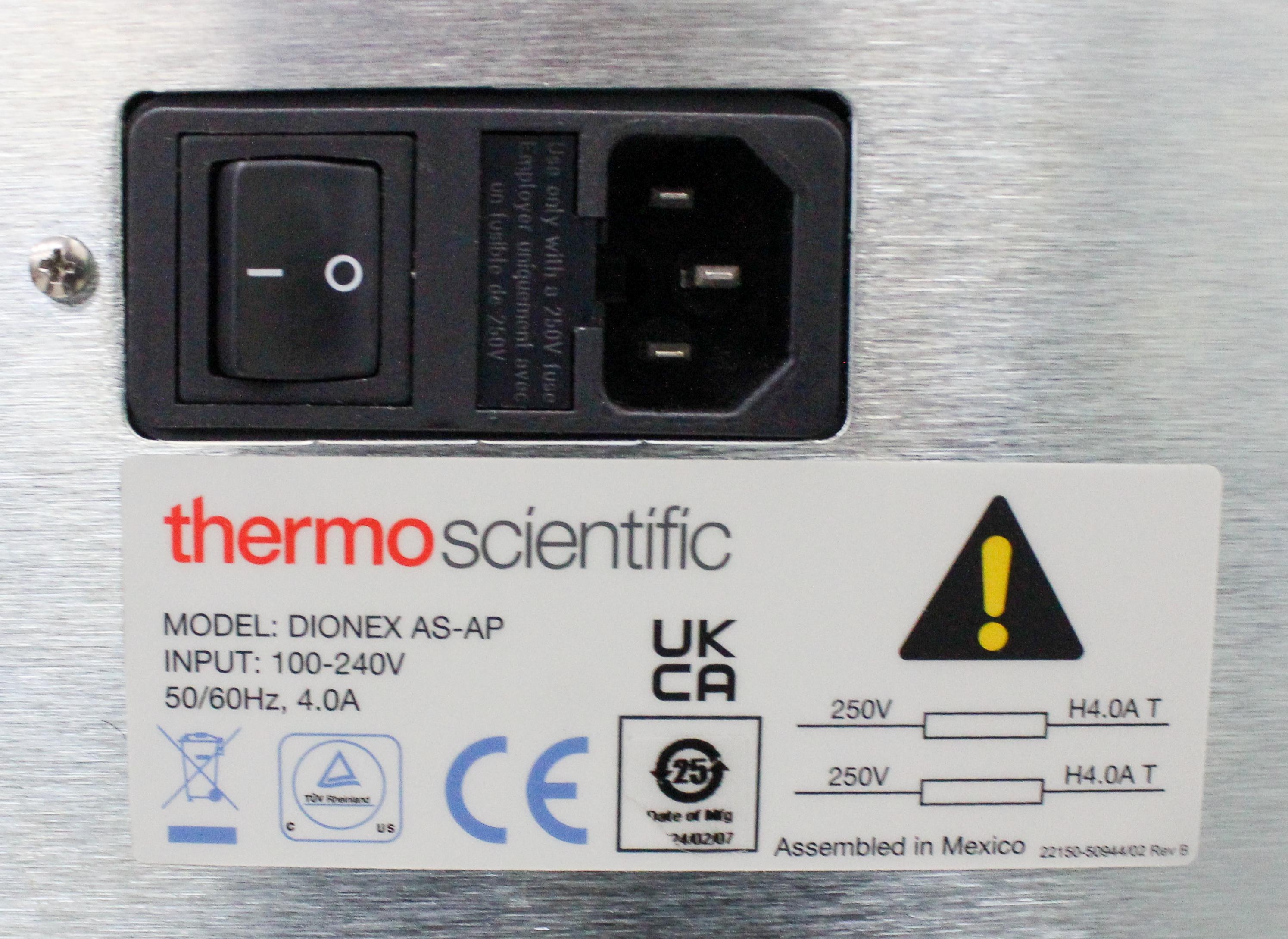 Thermo Dionex AS-AP Auto Sampler for Ion Chromatography Precision 81 Vials