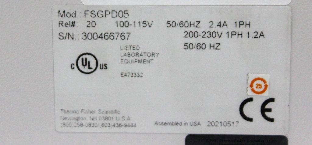 Fisher FSGPD05 Isotemp Digital Water Bath 120V 50Hz/60Hz 55C Capacity