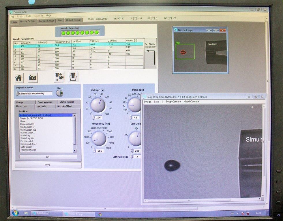 Scienion sciFLEXARRAYER S3 Ultra-Low Volume Liquid Handling Includes Computer