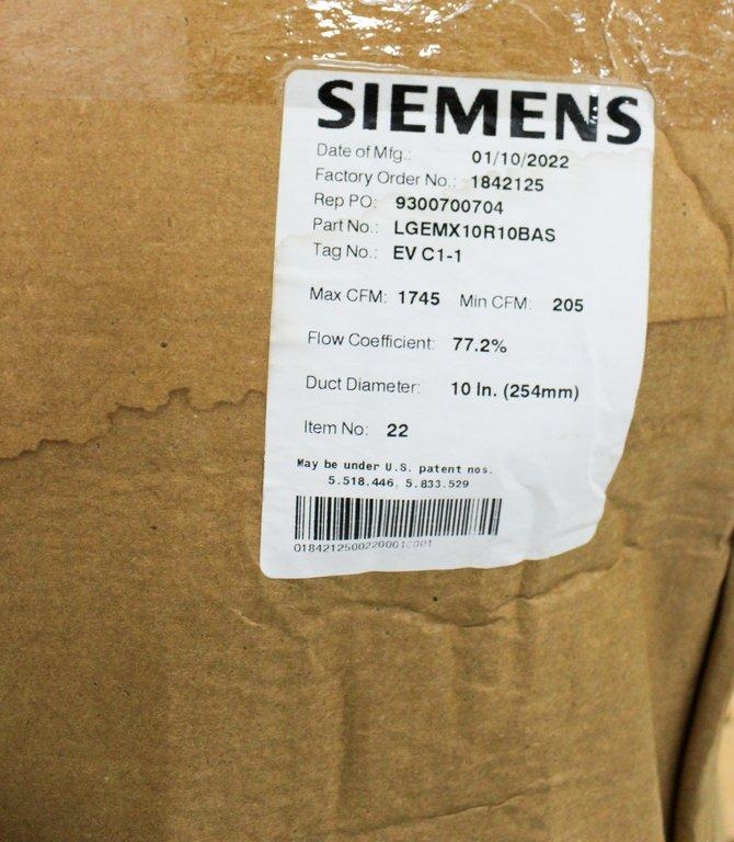 Siemens LGEMX10R10BAS Air Terminal Exhaust 2022 United States New 25"