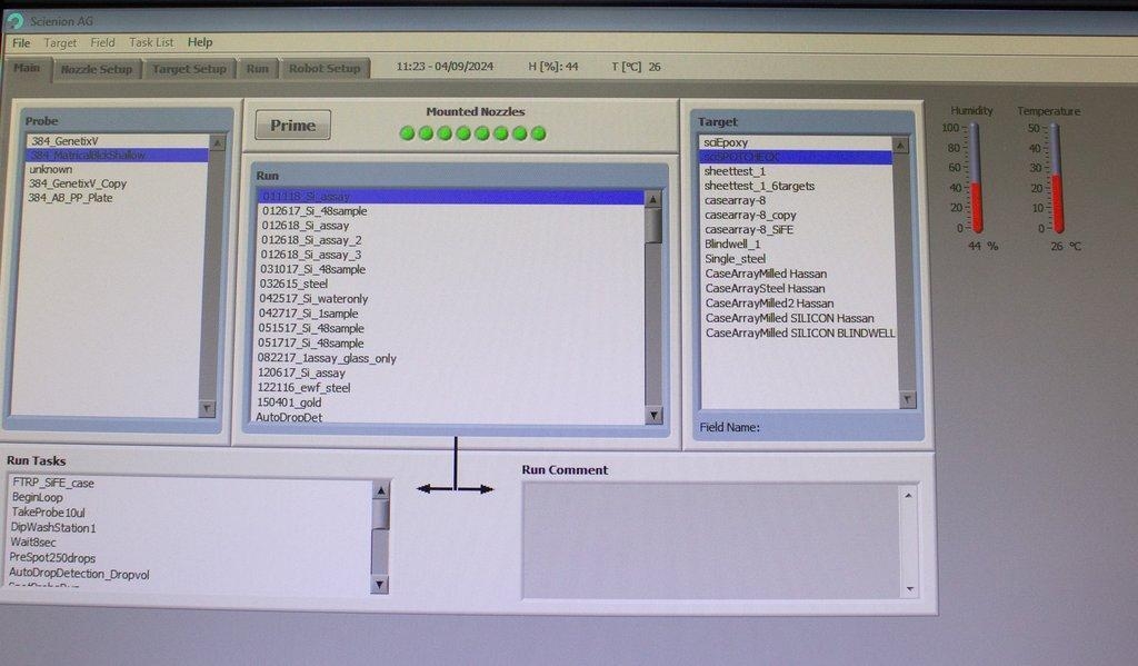 Scienion sciFLEXARRAYER S3 Ultra-Low Volume Liquid Handling Includes Computer