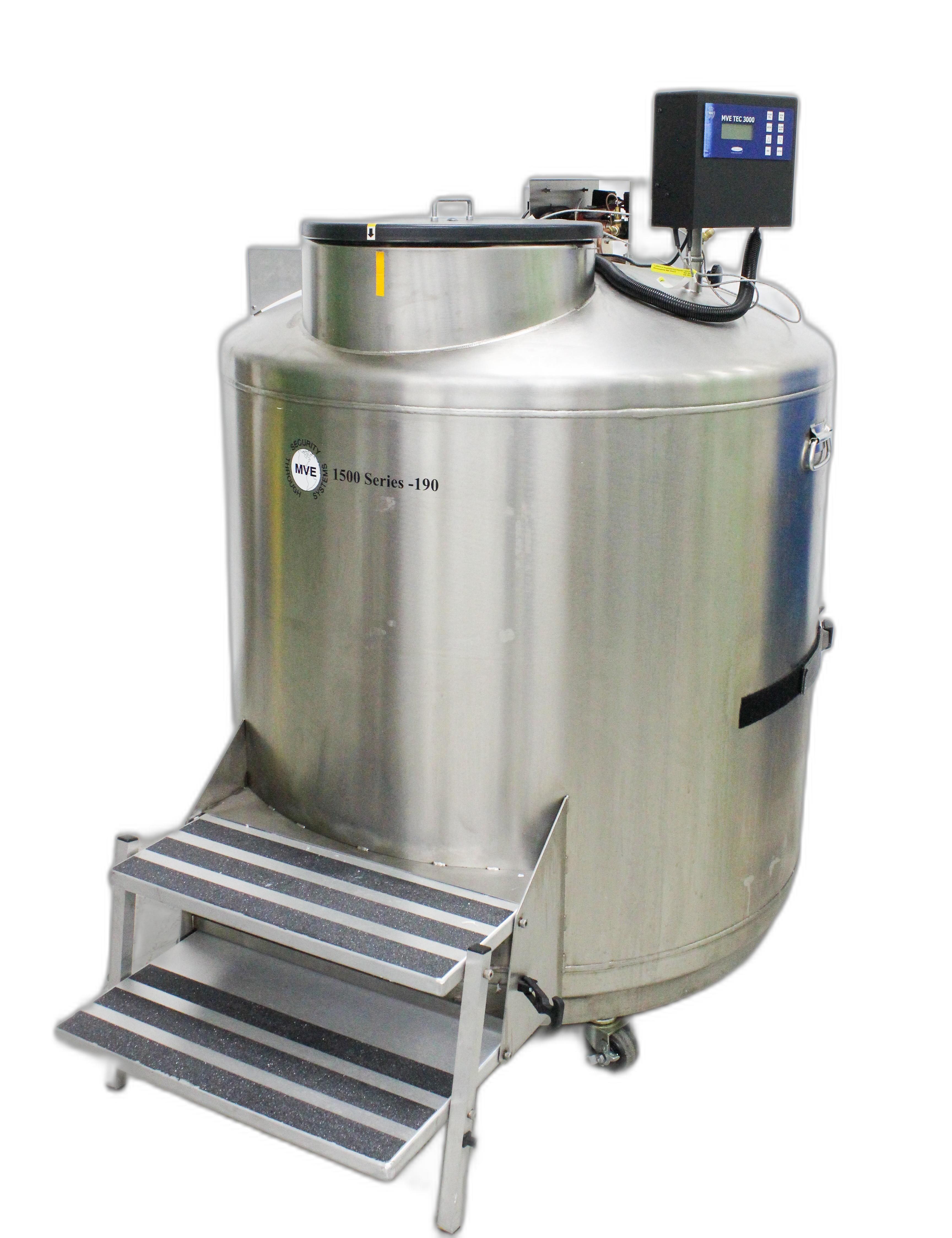 MVE 1500 Series -190C Freezer Cryogenic Storage 42,000 Vials High Efficiency