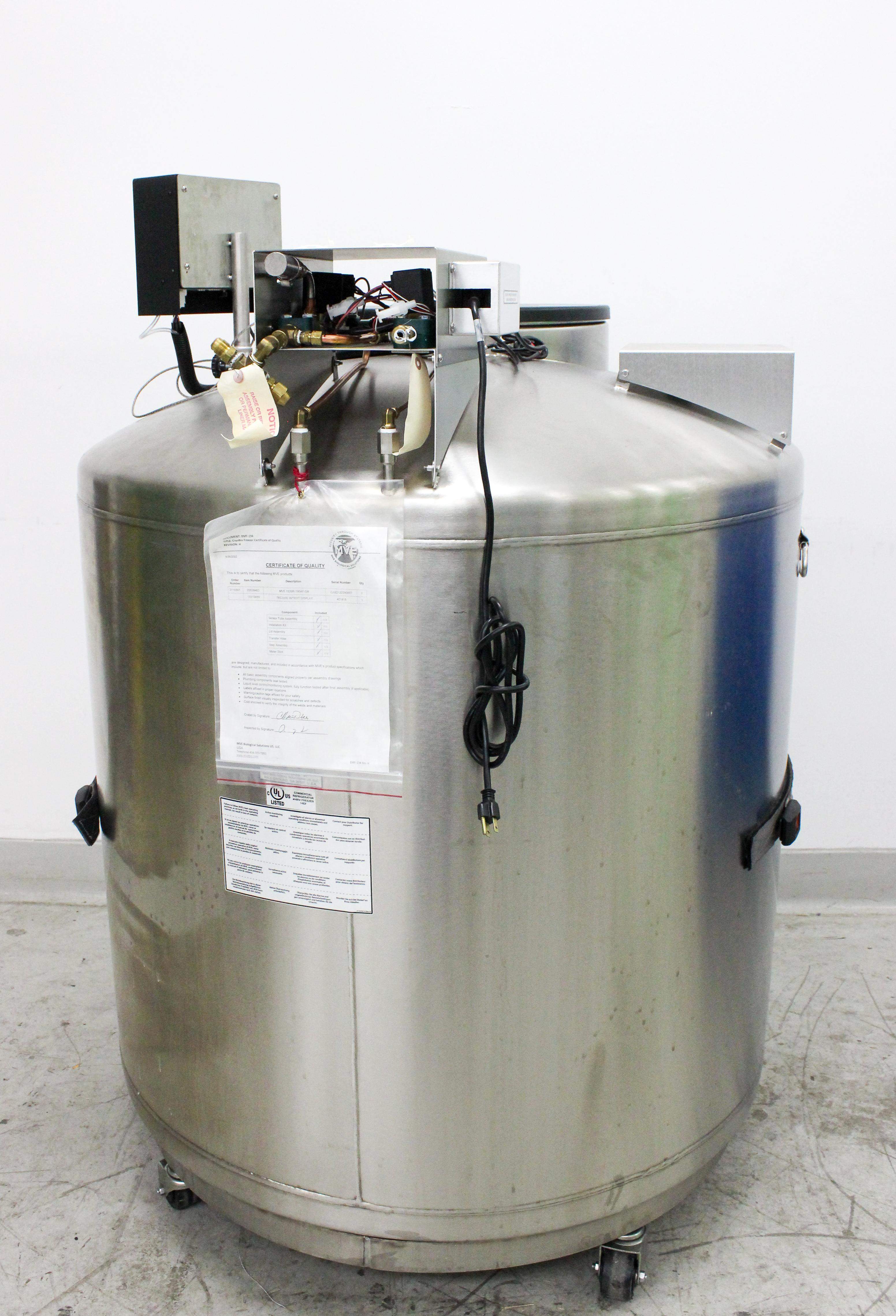 MVE 1500 Series -190C Freezer Cryogenic Storage 42,000 Vials High Efficiency