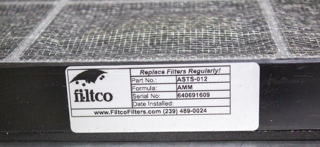 Filtco ASTS-012 Carbon Filter for Ammonia Solutions & Amines Removal