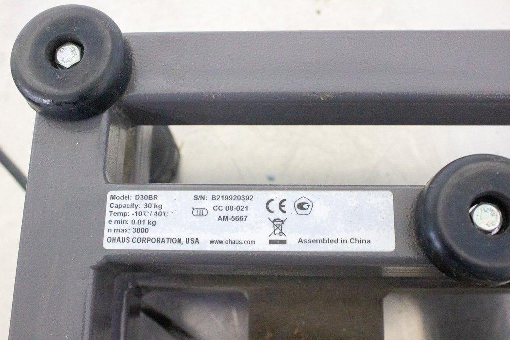 Ohaus D30BR Defender Scale Bench 60lb Legal for Trade Stainless Base