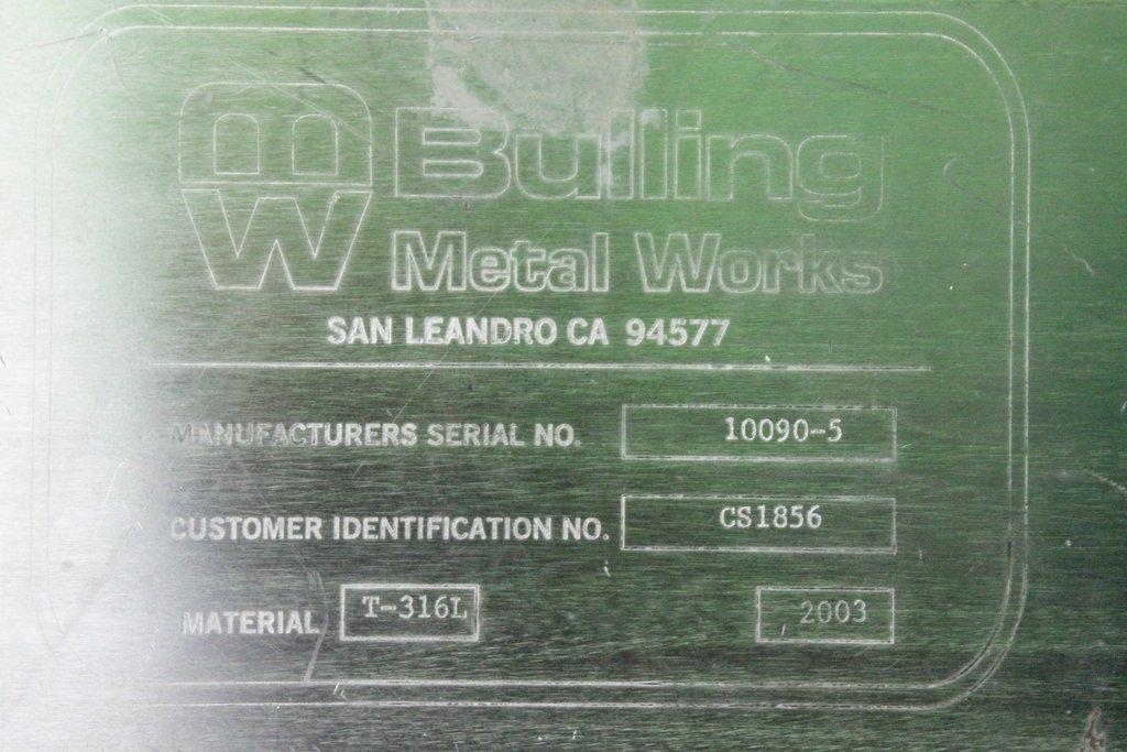 Bulling External Cell Settler CS-1856 Cell Sorting Equipment Near New