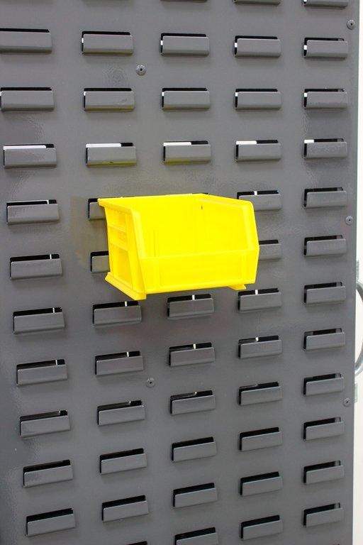 Uline H-3888 Panel Mobile Stackable Bin Organizer Excellent Condition