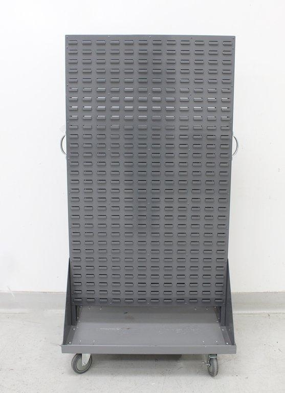 Uline H-3888 Panel Mobile Stackable Bin Organizer Excellent Condition