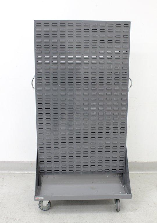 Uline H-3888 Panel Mobile Stackable Bin Organizer Excellent Condition