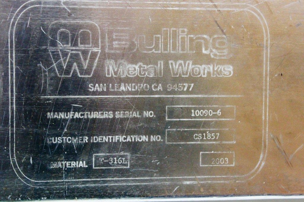 Bulling CS1857 HX25574 Cell Settler For Cell Culture VG Condition 2003