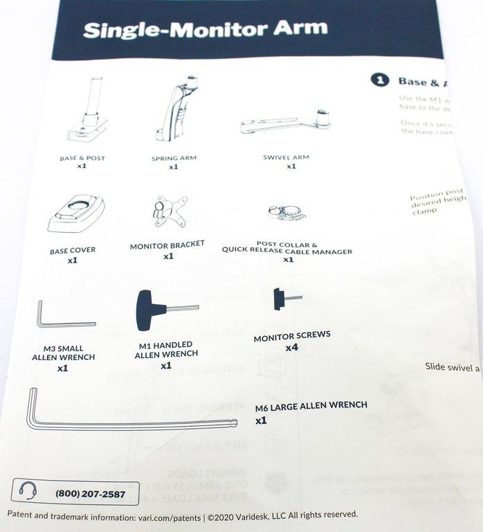 Vari 48002 Monitor Arm Accessory with VESA Mount 27 Inch Monitor Support