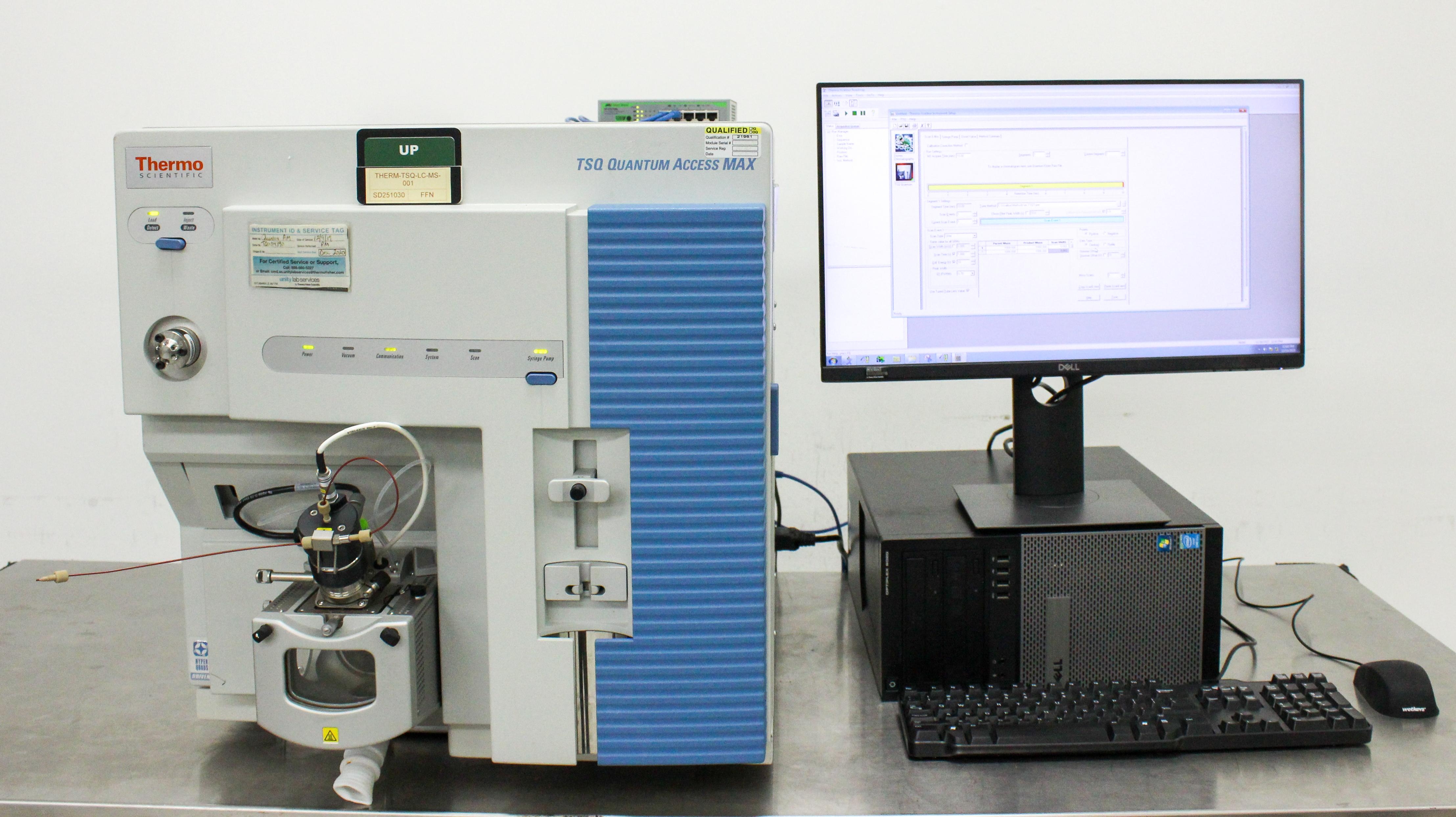 Thermo TSQ Quantum Access MAX Mass Spectrometer LC-MS/MS Computer Included