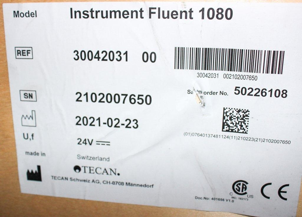 Tecan Fluent 1080 Automated Liquid Handler Multichannel Pipetting 2021 Unused