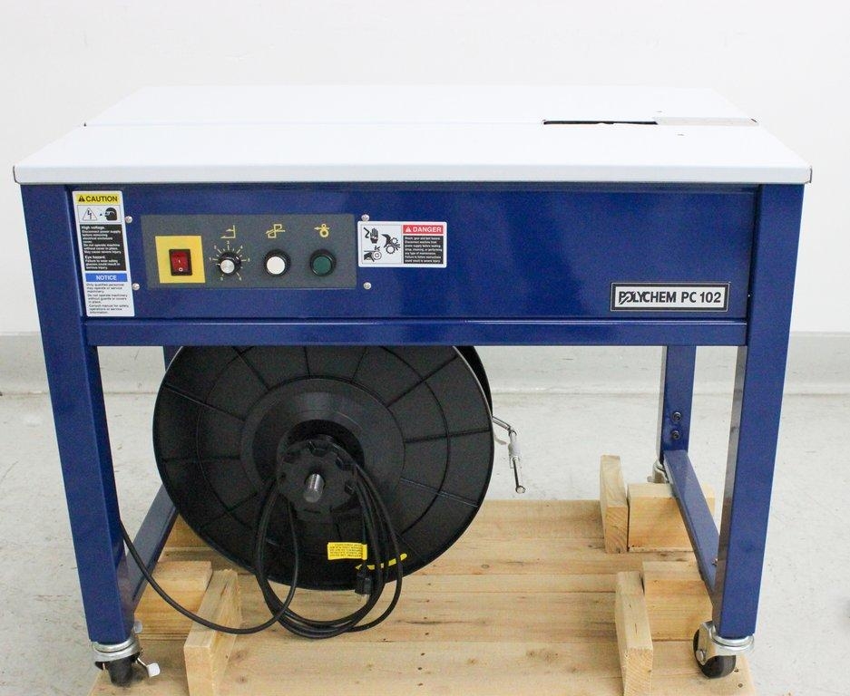 Polychem PC102 Semi Automatic Strapping Machine Adjustable Table 60Hz