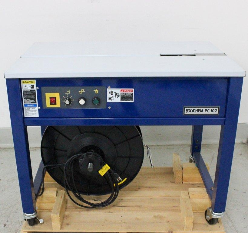 Polychem PC102 Semi Automatic Strapping Machine Adjustable Table 60Hz