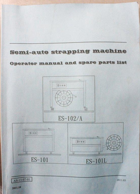 Polychem PC102 Semi Automatic Strapping Machine Adjustable Table 60Hz