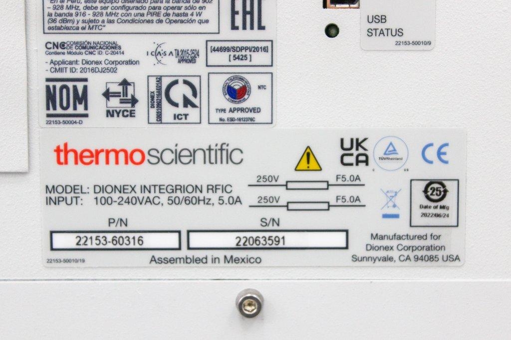 Thermo Dionex Integrion RFIC System Analytical Chemistry Unused Scratch and Dent