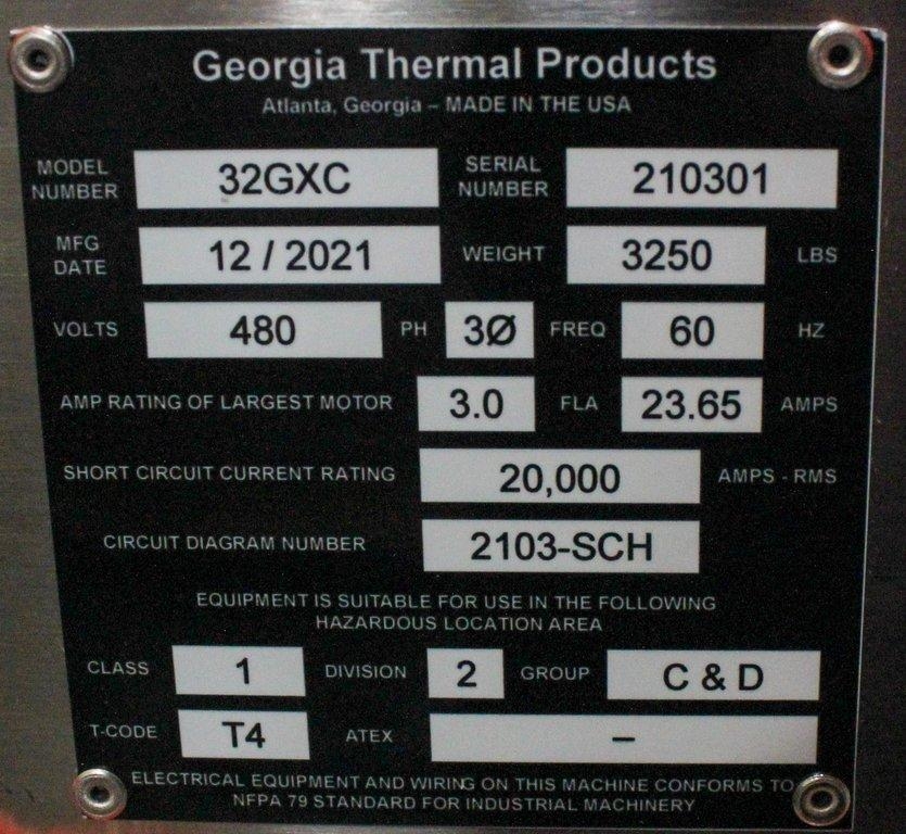 GTP 32GXC Tray Dryer Hazardous Location Operates 482F 760Torr 1-mTorr Control