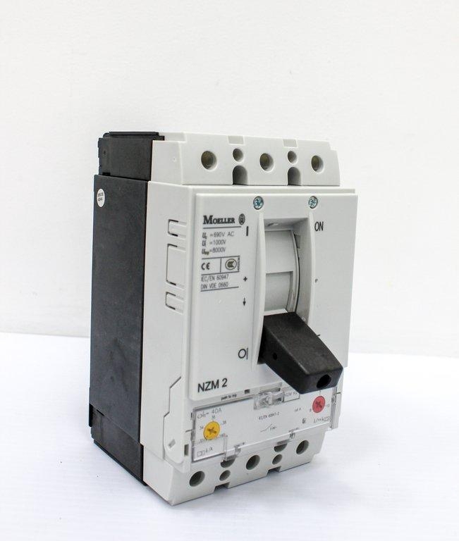 Moeller NZMH2-A40 Circuit Breaker 3 Pole 500VAC Thermal Magnetic 40A
