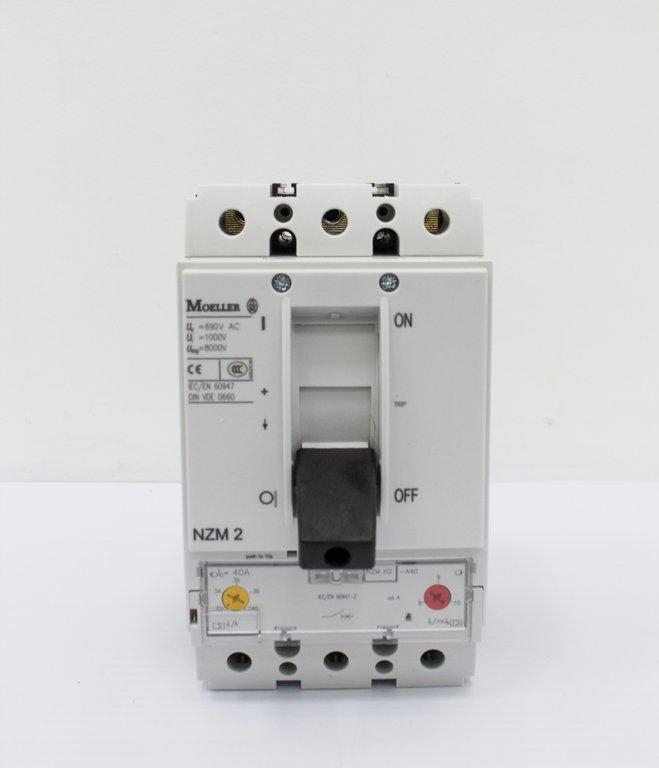 Moeller NZMH2-A40 Circuit Breaker 3 Pole 500VAC Thermal Magnetic 40A
