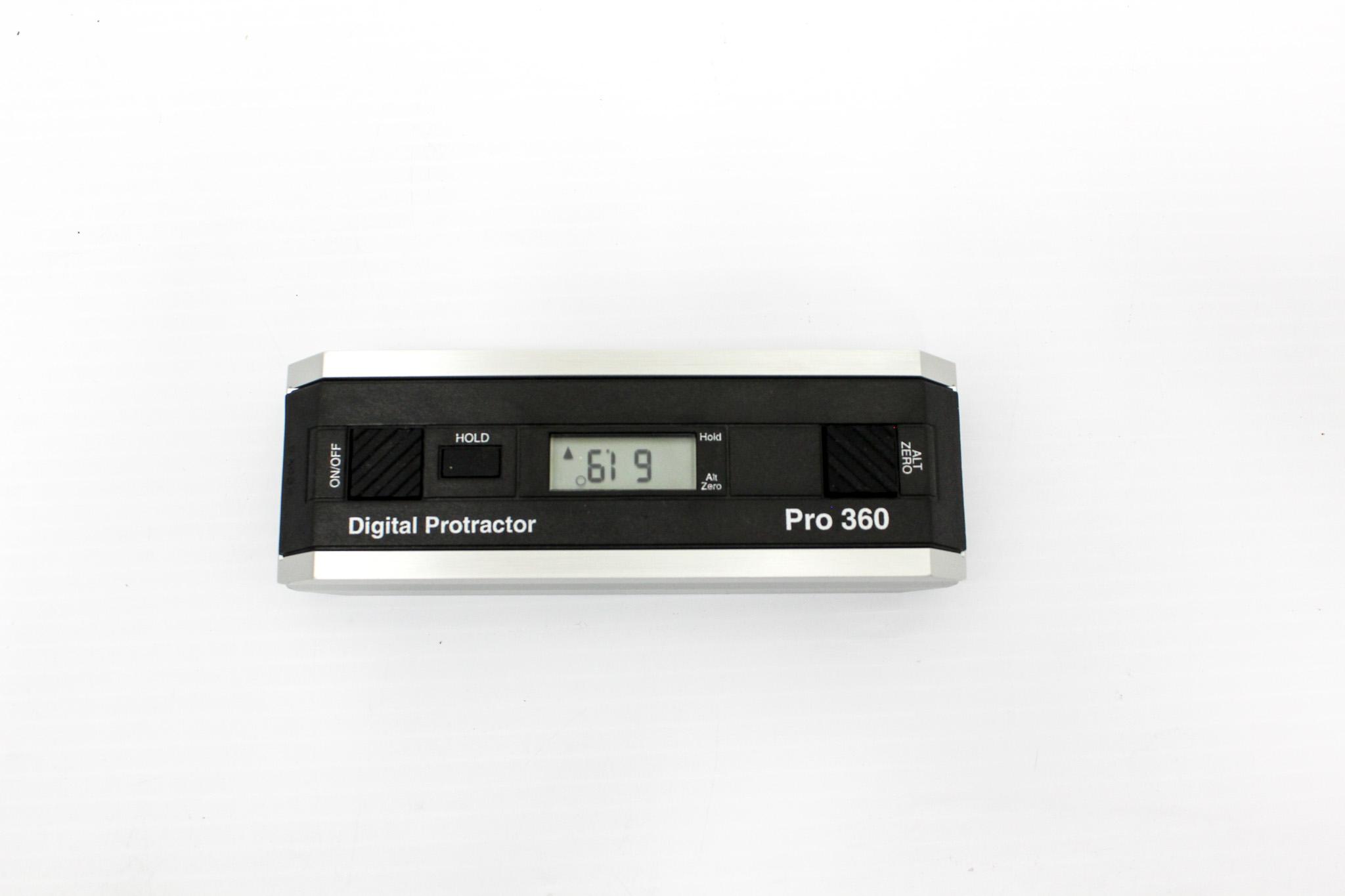 Digital Protractor Pro 360 Meter Inclination 360-Degree 0.01 Resolution USA